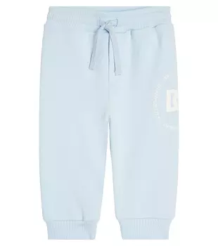 Спортивные брюки из хлопкового джерси baby dg Dolce&Gabbana Kids, синий