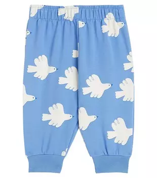 Спортивные брюки из хлопкового джерси Baby Doves Tinycottons, синий