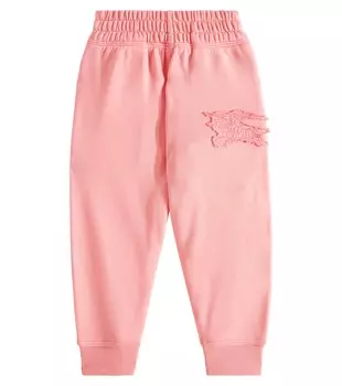 Спортивные брюки из хлопкового джерси EKD Burberry, розовый