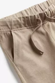 Спортивные брюки из хлопкового джерси H&M, бежевый