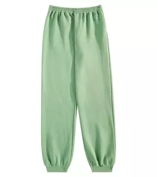 Спортивные брюки из хлопкового джерси с логотипом Gucci, зеленый