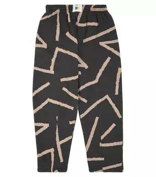 Спортивные брюки из хлопкового джерси с принтом Bobo Choses, серый