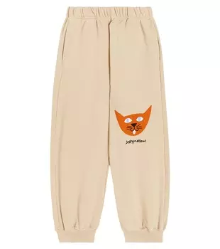 Спортивные брюки из хлопкового джерси с принтом Jellymallow, бежевый