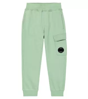 Спортивные брюки из хлопкового флиса C.P. Company, зеленый