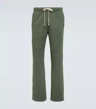 Спортивные брюки из хлопкового флиса Les Tien, зеленый