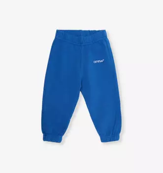 Спортивные брюки из хлопкового трикотажа с логотипом Bookish на возраст 6–36 месяцев Off-White C/O Virgil Abloh, белый