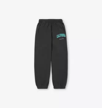 Спортивные брюки из хлопковой смеси с принтом логотипа California для детей от 2 до 14 лет Sporty & Rich, черный
