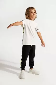 Спортивные брюки из крокодиловой кожи для мальчиков и девочек Coccodrillo, черный