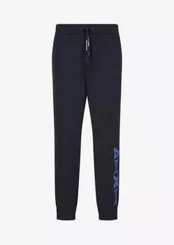 Спортивные брюки из смесового хлопка Armani Exchange, синий