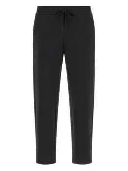 Спортивные брюки из смесового хлопка Boggi Milano, черный