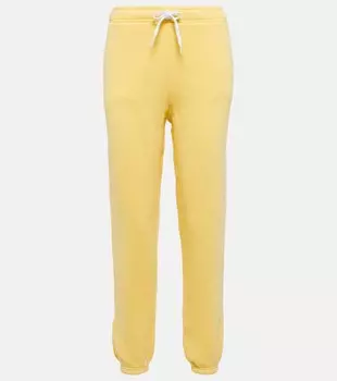 Спортивные брюки из смесового хлопка и флиса POLO RALPH LAUREN, желтый