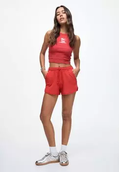 Спортивные брюки Jogger Bermuda PULL&BEAR, красные