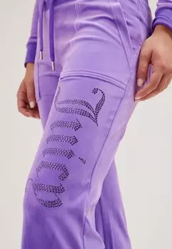 Спортивные брюки JOGGING LAYLA JEWELLED Juicy Couture, фиолетовый