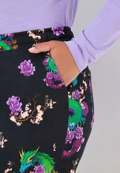 Спортивные брюки JOGGING PATTERN ELASTIC WAIST Angel of Style, черный