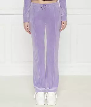 Спортивные брюки Juicy Couture Тина прямого кроя со стрелками, фиолетовый
