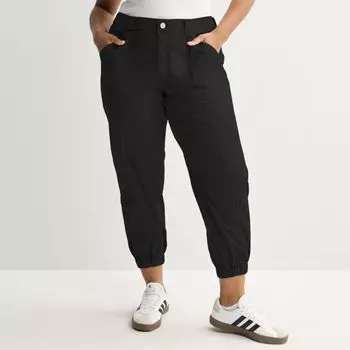 Спортивные брюки Junior plus size со средней посадкой So, черный