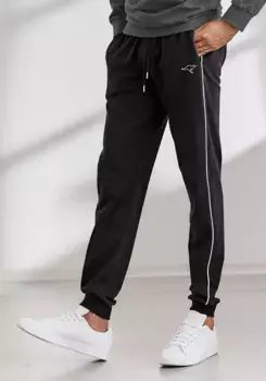 Спортивные брюки KangaROOS с небольшим логотипом, черный