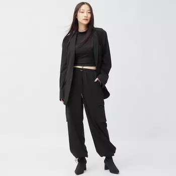 Спортивные брюки-карго без застежки Q+X GU, черный