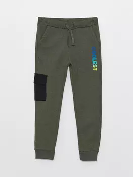 Спортивные брюки-карго для мальчиков с эластичной резинкой на талии LCW ECO, темное правое