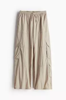 Спортивные брюки-карго H&M, бежевый