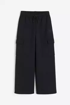 Спортивные брюки-карго H&M, черный