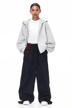 Спортивные брюки-карго H&M, черный