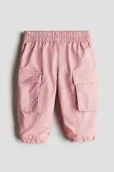 Спортивные брюки карго H&M, розовый