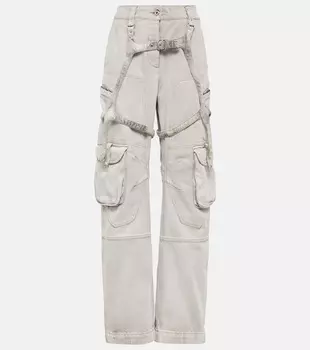 Спортивные брюки карго из хлопкового джерси для стирки Off-White, белый