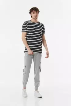 Спортивные брюки-карго с карманами-карго и эластичной резинкой на талии Fullamoda, серый