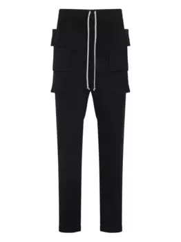 Спортивные брюки карго с кулиской Rick Owens DRKSHDW, черный