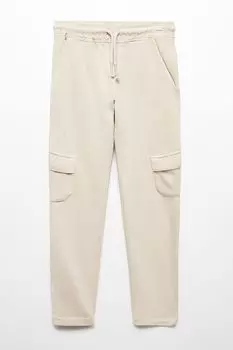Спортивные брюки карго с завязками Miguel Mango, бежевый