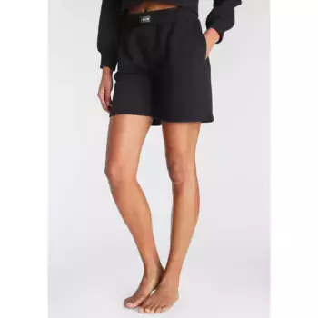 Спортивные брюки LASCANA, с ребристым поясом, одежда для отдыха, костюм для отдыха, черный