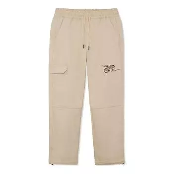 Спортивные брюки Li-Ning Wade x DFT Fleeced Straight Pants 'Khaki', бежевый