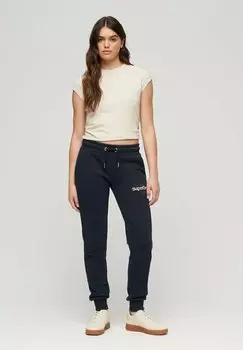 Спортивные брюки LOGO JOGGERS Superdry, темно-синий