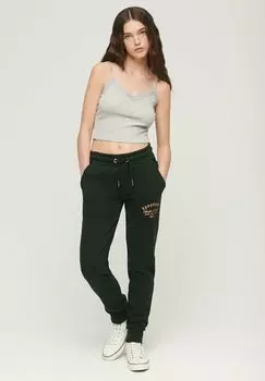 Спортивные брюки LOGO JOGGERS Superdry, зеленый