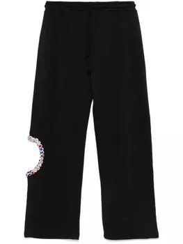 Спортивные брюки Loulou, украшенные стразами, черный
