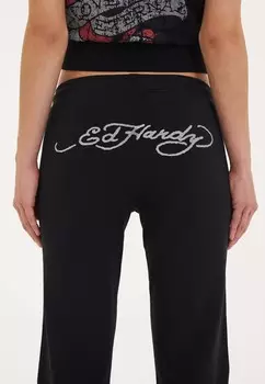Спортивные брюки LOVING ETERNAL FLARED Ed Hardy, черный