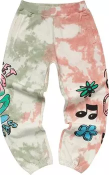 Спортивные брюки Market Smiley Records Angel Sigh Sweatpants 'Sand Tie-Dye', загар