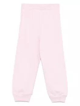 Спортивные брюки Marni Kids с вышитым логотипом, розовый