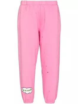 Спортивные брюки Monday с эффектом потертости Natasha Zinko, розовый