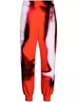 Спортивные брюки Mushroom Spore Alexander McQueen, красный