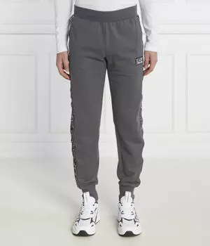 Спортивные брюки мужские Ea7 с лампасами, серый