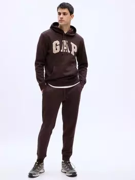 Спортивные брюки на флисовой подкладке Gap, коричневый