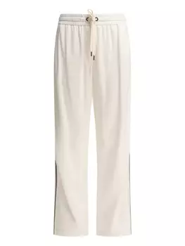 Спортивные брюки на шнурке Brunello Cucinelli, белый