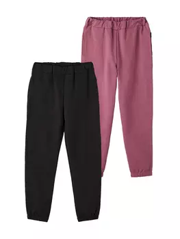 Спортивные брюки name it Mdchen Jogginghose 2er-Set Basic Sweat Pants NKFSWEAT, черный
