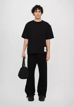 Спортивные брюки NEOPRENE PATCH ELASTICATED TROUSERS UNISEX Fiorucci, черный