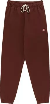 Спортивные брюки New Balance Core Sweatpants 'Rich Oak', красный