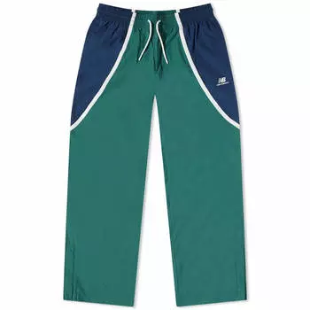 Спортивные брюки New Balance Hoops Woven, зеленый/синий/белый