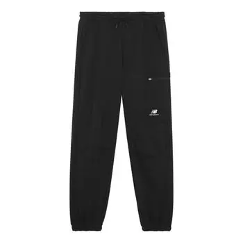 Спортивные брюки New Balance Logo Fleece Striped Joggers 'Black', черный