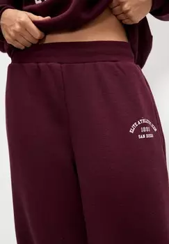 Спортивные брюки NEW YORK PULL&BEAR, темно-красный